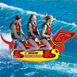 WoW Weiner Dog トーイングチューブ WOW Weiner Dog 3P Towable Tube