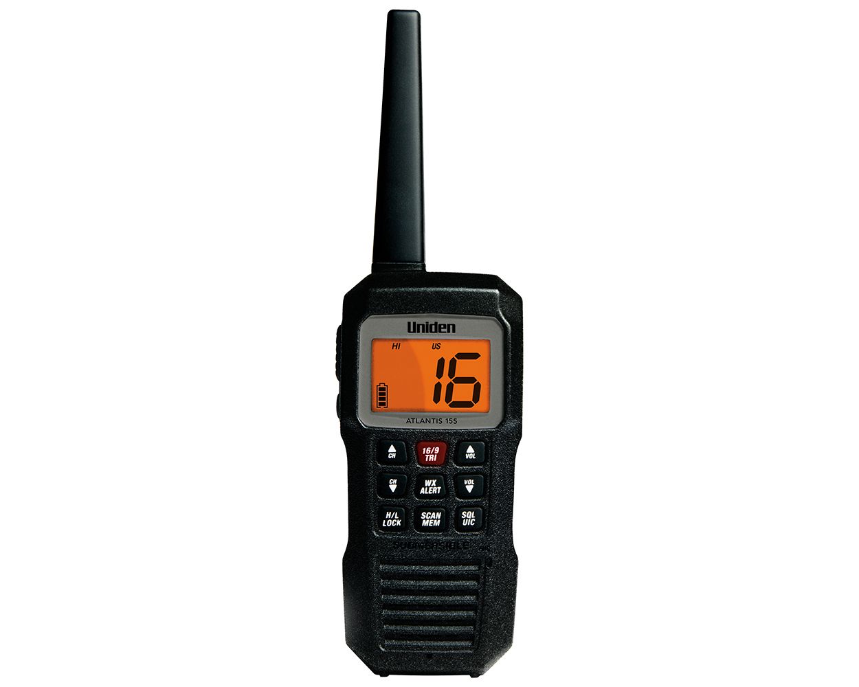 Uniden Atlantis 155 Handheld TwoWay VHF Floating Marine Radio