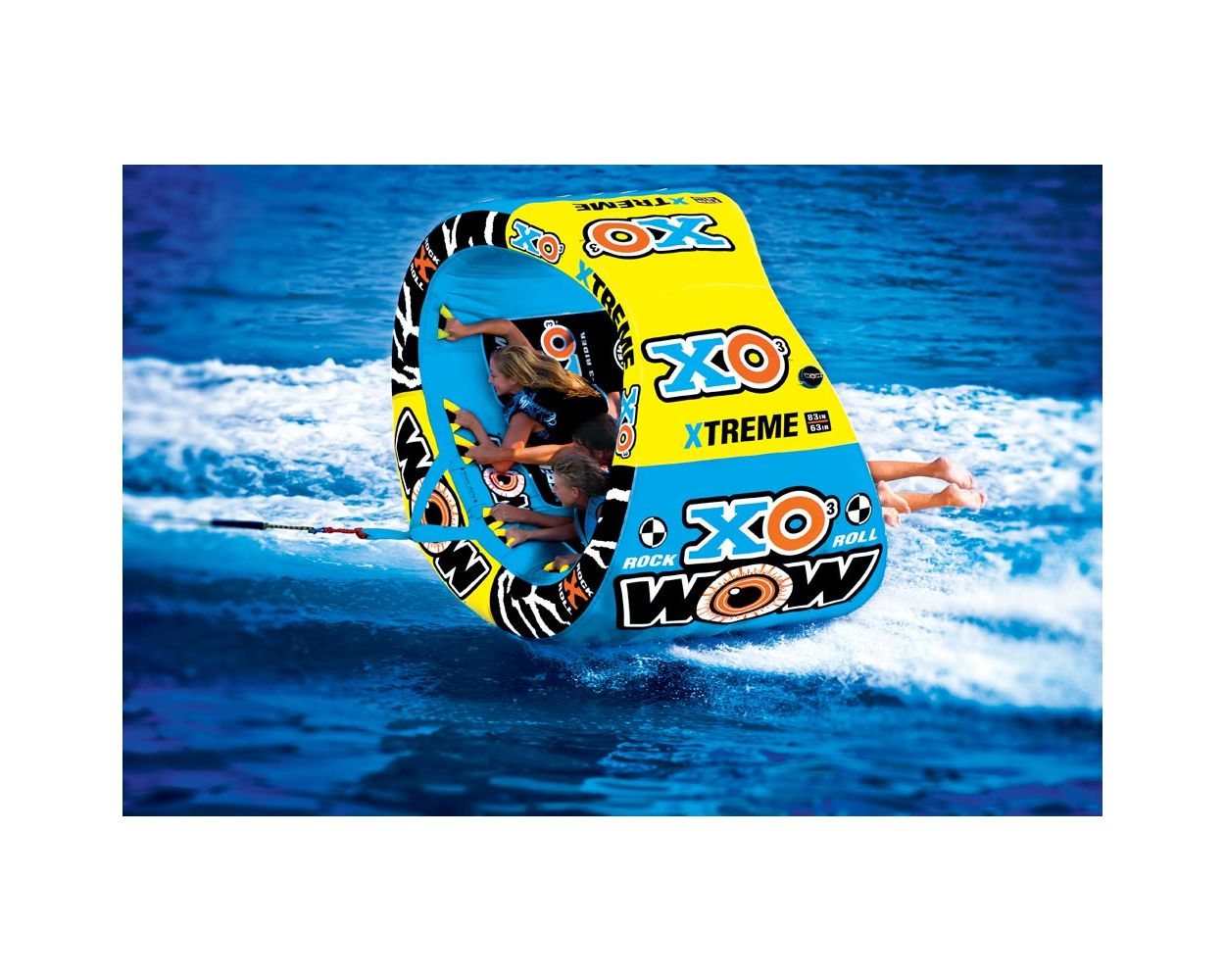 XO Extreme 3 Person Water Tube - WOW Tubes | TurboSwing
