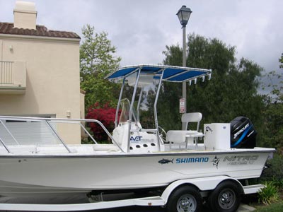 fishmaster t-top on tournament boat