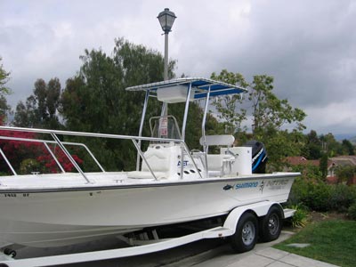 fishmaster t-top on tournament boat