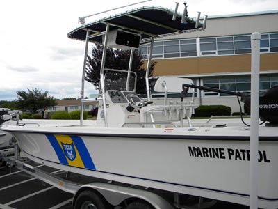 fishmaster t-top on patrol boat