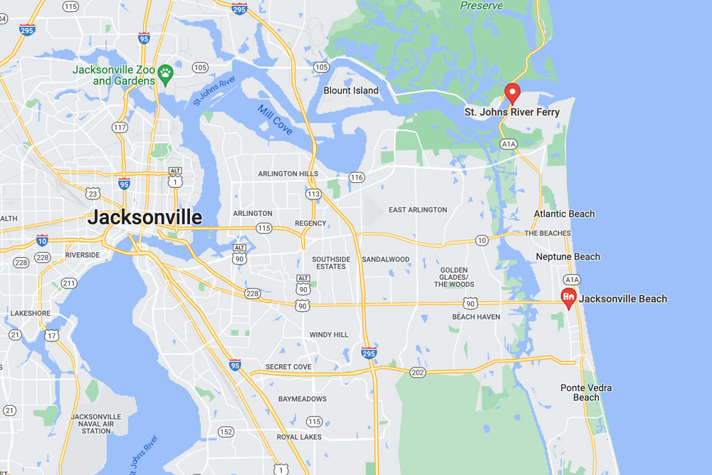 map of top fishing spots in jacksonville