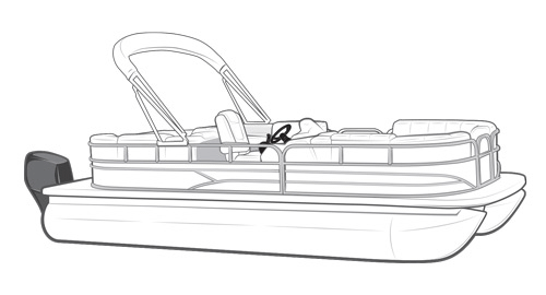 pontoon boat drawing